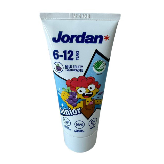Доглядова косметика для малюків - Зубна паста Jordan Junior 6-12 років 50 мл в асортименті (7046110075562)#3