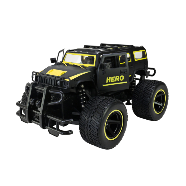 Радиоуправляемые модели - Автомодель Країна Іграшок Джип на радиоуправлении черная с желтым (666-733QMA/1)#2