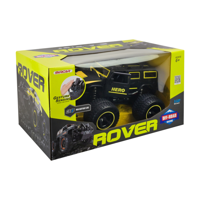 Радиоуправляемые модели - Автомодель Країна Іграшок Джип на радиоуправлении черная с желтым (666-733QMA/1)#5