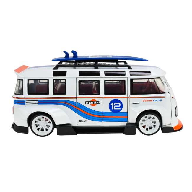 Автомодели - Автомодель Автопром Volkswagen T1 Bus 1:24 белый (AP7751/1)#3