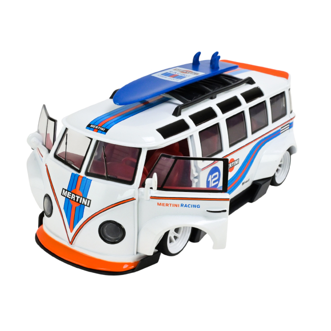 Автомодели - Автомодель Автопром Volkswagen T1 Bus 1:24 белый (AP7751/1)#4