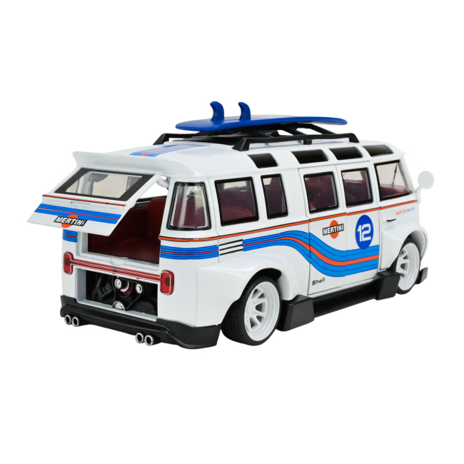 Автомодели - Автомодель Автопром Volkswagen T1 Bus 1:24 белый (AP7751/1)#6