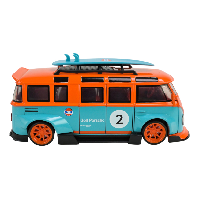 Автомодели - Автомодель Автопром Volkswagen T1 Bus 1:24 оранжевый (AP7751/2)#3