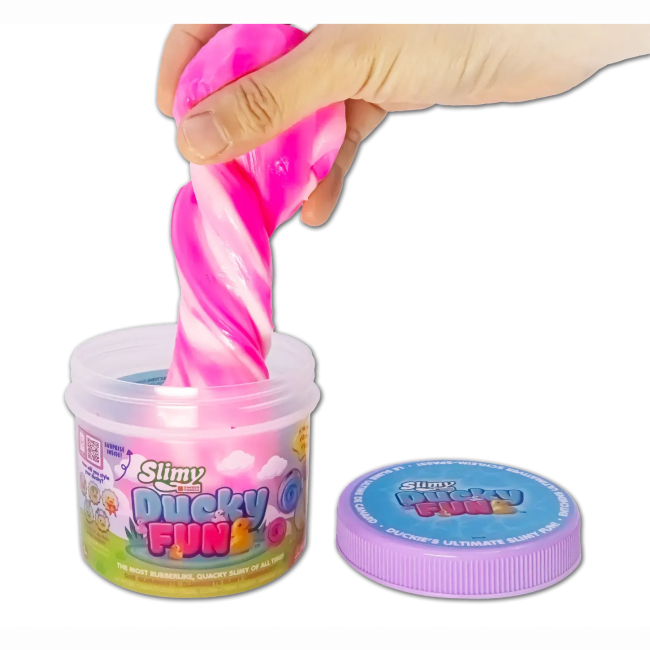 Антистресс игрушки - Слайм Joker Slimy Утиное удовольствие с фигурками розовые (32116/2)#2