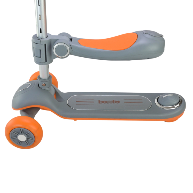 Самокаты - Самокат Extreme motion серый с оранжевым (SC821/1)#3