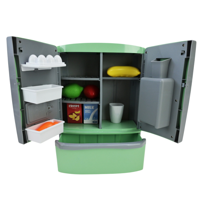 Детские кухни и бытовая техника - Игровой набор Країна Іграшок Холодильник зеленый (LD-887A/B/1)#2