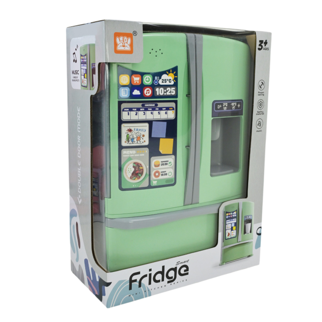 Детские кухни и бытовая техника - Игровой набор Країна Іграшок Холодильник зеленый (LD-887A/B/1)#4