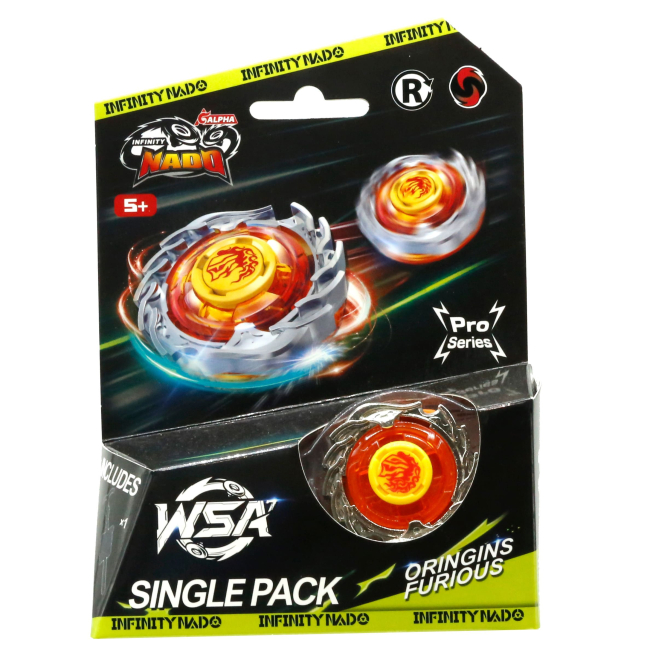 Волчки и боевые арены - Волчок Infinity Nado VII Pro Series Single Pack Origins Лютый Вихрь Furious (EU664621-2)#2