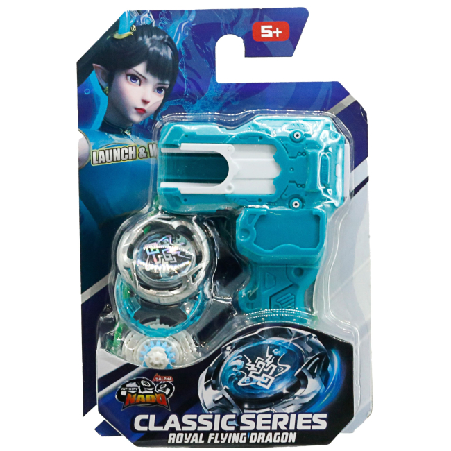 Волчки и боевые арены - Волчок Infinity Nado VII Classic series Королевский Летучий Дракон Royal Flying Dragon (EU664102)#6
