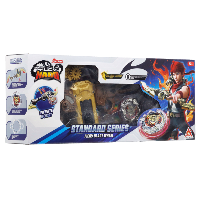 Волчки и боевые арены - ​Игровой набор Волчок Infinity Nado VII Standard series Огненное Колесо Взрыва (EU664113)#9