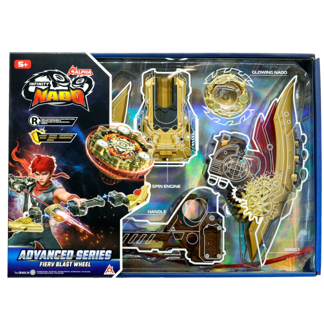 Волчки и боевые арены - ​Игровой набор Волчок Infinity Nado VII Advanced series Огненное Колесо Взрыва (EU664123)#9