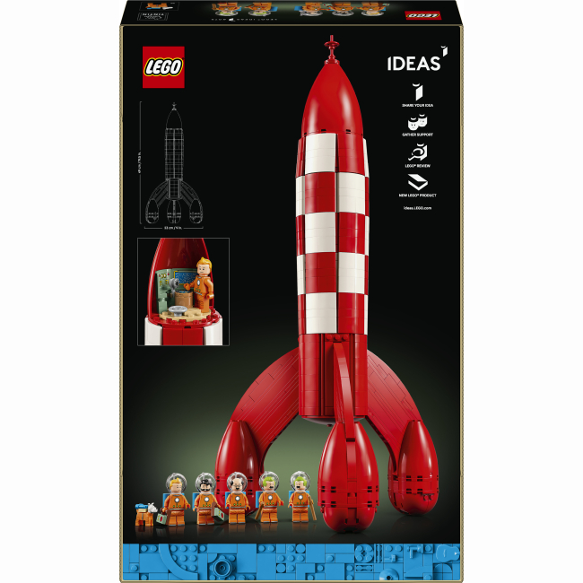 Конструктори LEGO - Конструктор LEGO Ideas Місячна ракета TINTIN (21367)#3
