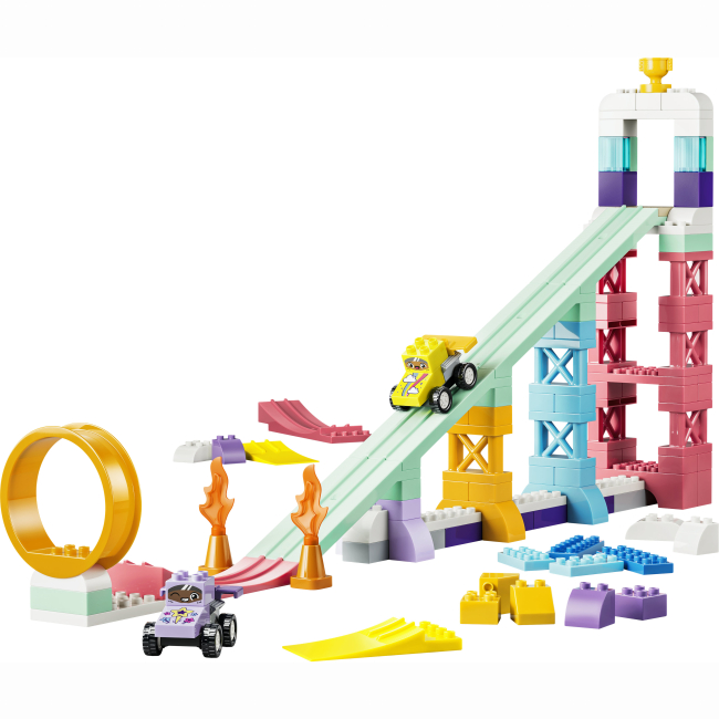 Конструкторы LEGO - Конструктор Lego DUPLO 3 в 1 Интересные горки и трамплины с автомобилями (10478)#2