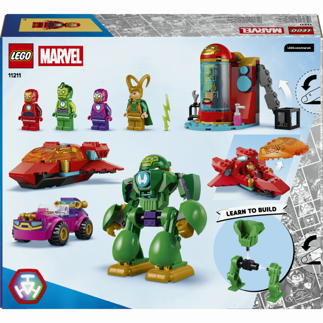 Конструктори LEGO - Конструктор Lego Marvel Локі проти команди Залізної Людини (11211)#3