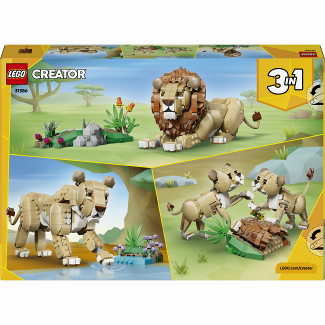 Конструкторы LEGO - Конструктор LEGO Creator Дикие животные: Величественный лев (31386)#3