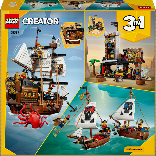 Конструктори LEGO - Конструктор LEGO Creator Культовий піратський корабель (31387)#3