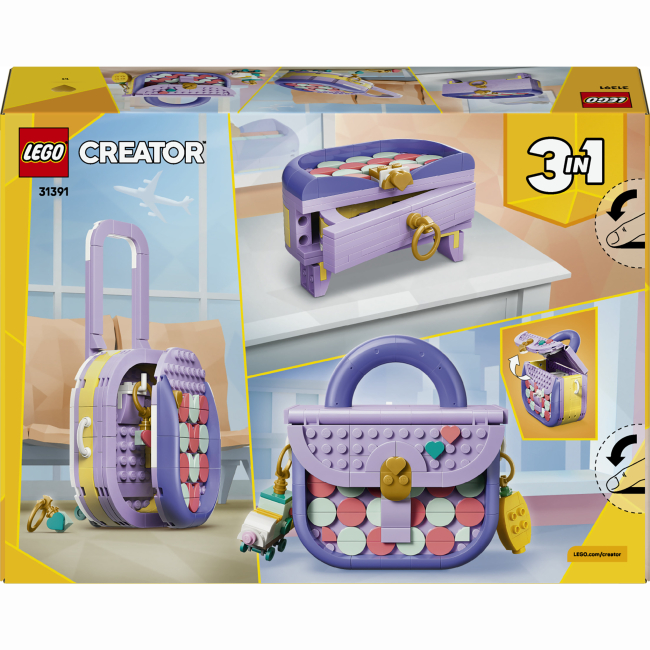 Конструкторы LEGO - Конструктор LEGO Creator Стильная художественная сумка с местом хранения (31391)#3