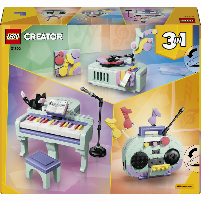 Конструкторы LEGO - Конструктор Lego Creator Музыкальный декор «Фортепиано с котом» (31392)#3