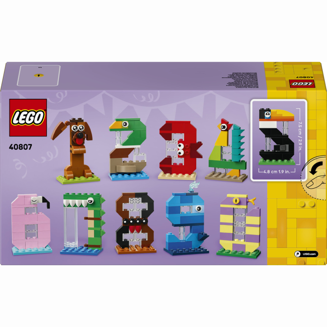Конструктори LEGO - Конструктор Lego Iconic Цифри на день народження (40807)#3