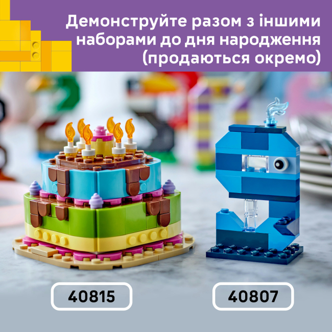 Конструктори LEGO - Конструктор Lego Iconic Цифри на день народження (40807)#9