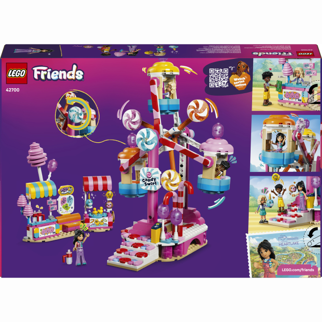 Конструктори LEGO - Конструктор LEGO Friends Колесо огляду з цукерками та капкейками (42700)#3