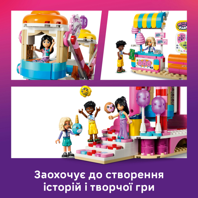 Конструктори LEGO - Конструктор LEGO Friends Колесо огляду з цукерками та капкейками (42700)#6