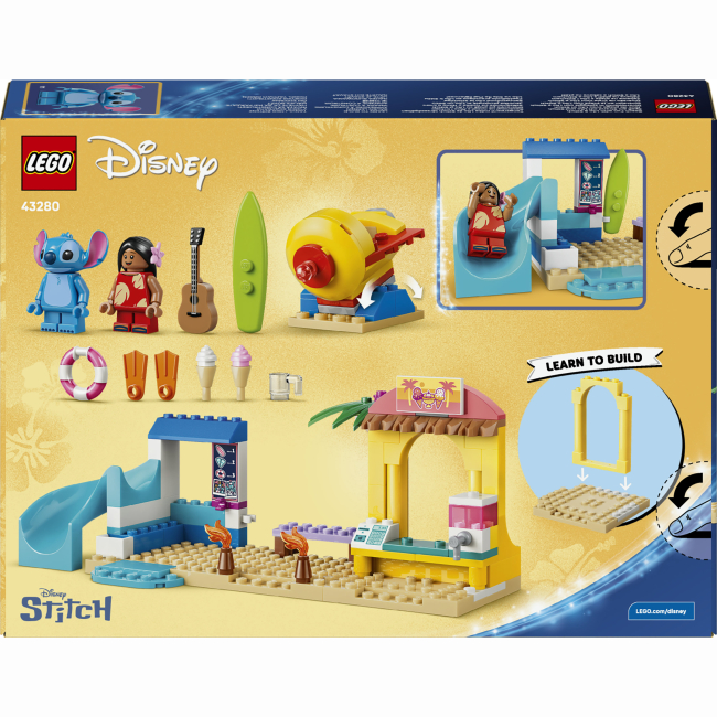 Конструкторы LEGO - Конструктор LEGO Disney Веселье на пляже с Лило и Стичом (43280)#3