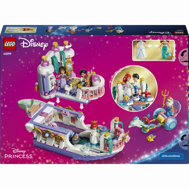 Конструктори LEGO - Конструктор LEGO Disney Princess Королівський весільний човен Аріель (43299)#3