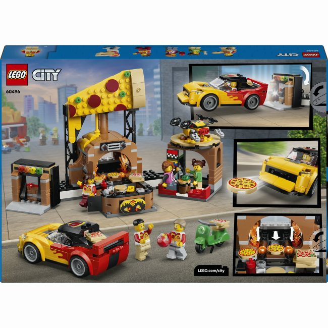 Конструкторы LEGO - Конструктор LEGO City Доставка пиццы с разными транспортными средствами (60496)#3