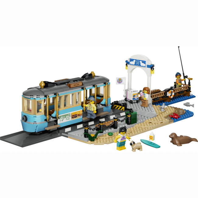 Конструкторы LEGO - Конструктор LEGO City Классический трамвай для пляжа (60506)#2