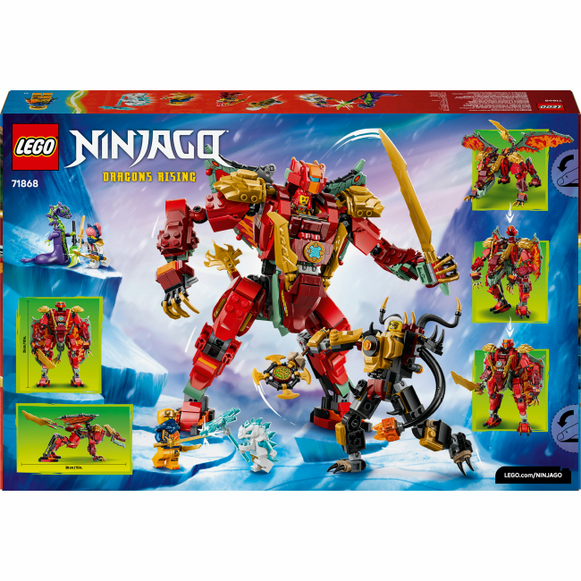 Конструкторы LEGO - Конструктор LEGO NINJAGO Дракон-трансформер Уайлдфайер (71868)#3