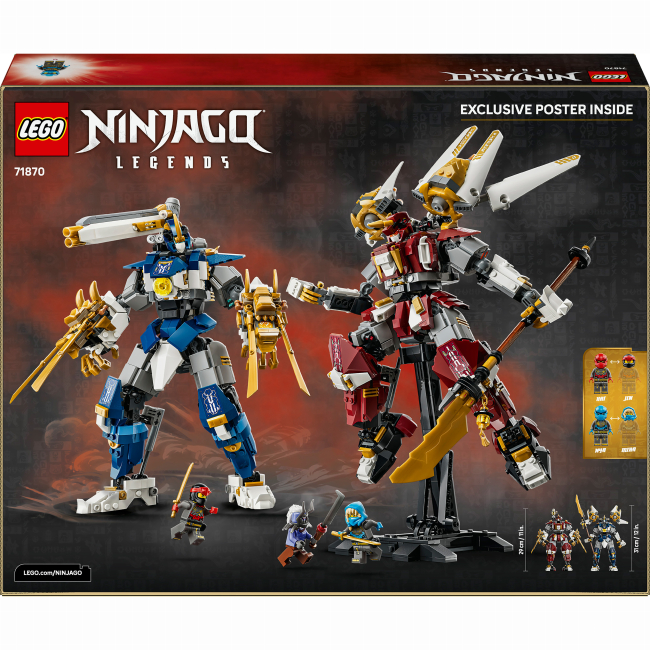 Конструктори LEGO - Конструктор LEGO NINJAGO Близнюки роботи-Титани (71870)#3