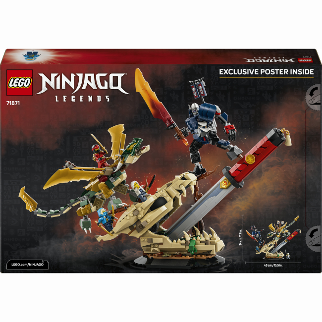 Конструкторы LEGO - Конструктор LEGO NINJAGO Битва у черепа Дракона с мечом (71871)#3