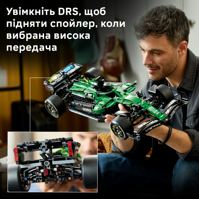Конструктори LEGO - Конструктор Lego Technic Автомобіль «Формули-1» Aston Martin Aramco AMR25 (42240)#7