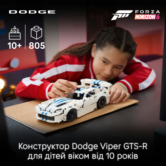 Конструкторы LEGO - Конструктор Lego Technic Спортивный автомобиль Dodge Viper GTS-R (42234)#4