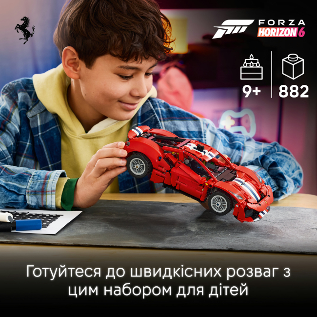 Конструкторы LEGO - Конструктор LEGO Technic Автомобиль Ferrari 488 PISTA (42235)#4