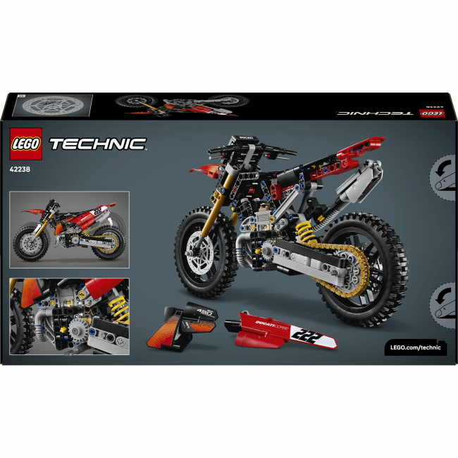 Конструкторы LEGO - Конструктор Lego Technic Мотоцикл Ducati Desmo450 MX Factory (42238)#3
