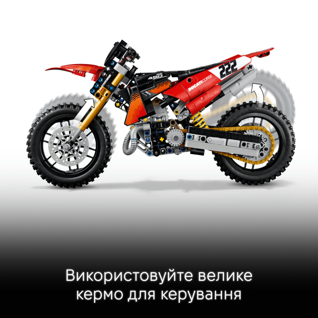 Конструкторы LEGO - Конструктор Lego Technic Мотоцикл Ducati Desmo450 MX Factory (42238)#5