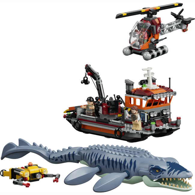 Конструктор Lego Jurassic World Напад мозазавра на човен (77983)#2