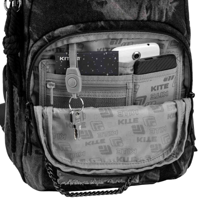 Рюкзаки и сумки - Рюкзак Kite Education teens Denim core (K26-2578M-2)#4