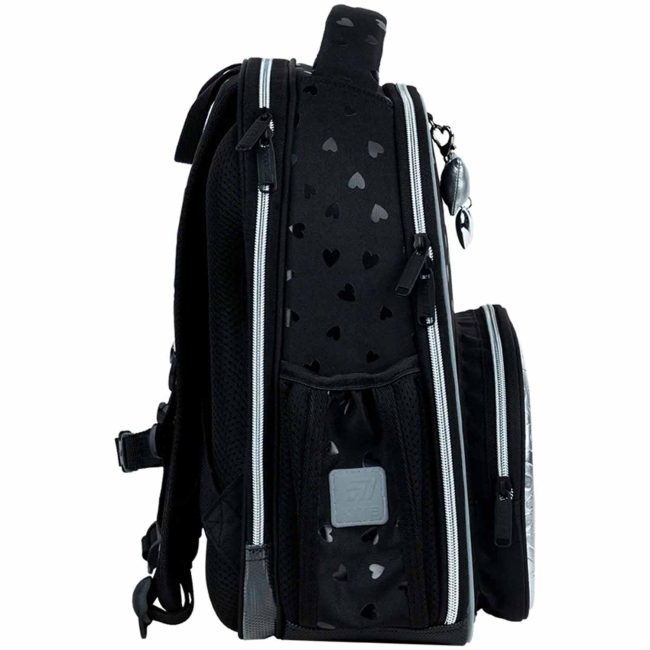 Рюкзаки и сумки - Рюкзак школьный каркасный Kite Education Black and Silver (K26-556M-2)#2