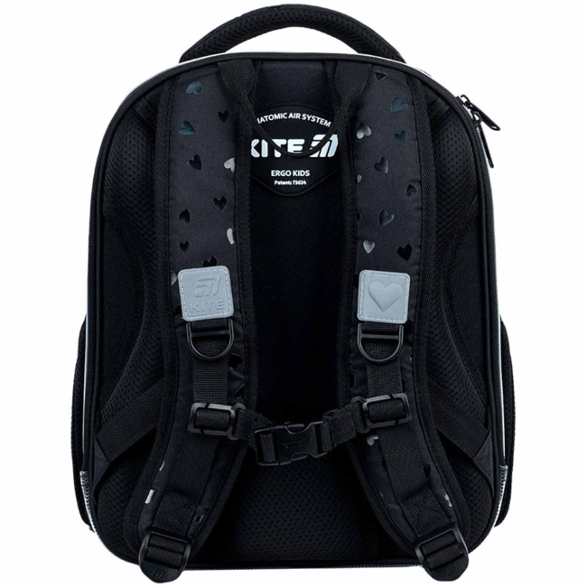 Рюкзаки и сумки - Рюкзак школьный каркасный Kite Education Black and Silver (K26-556M-2)#3