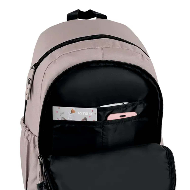 Рюкзаки и сумки - Рюкзак GoPack Teens бежевый (GO26-121L-1)#4