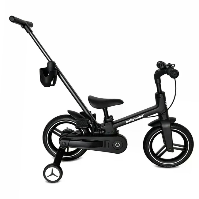 Беговелы - Велосипед-беговел Babyhood EasyGo 6 в 1 черный (BH-825B)#5