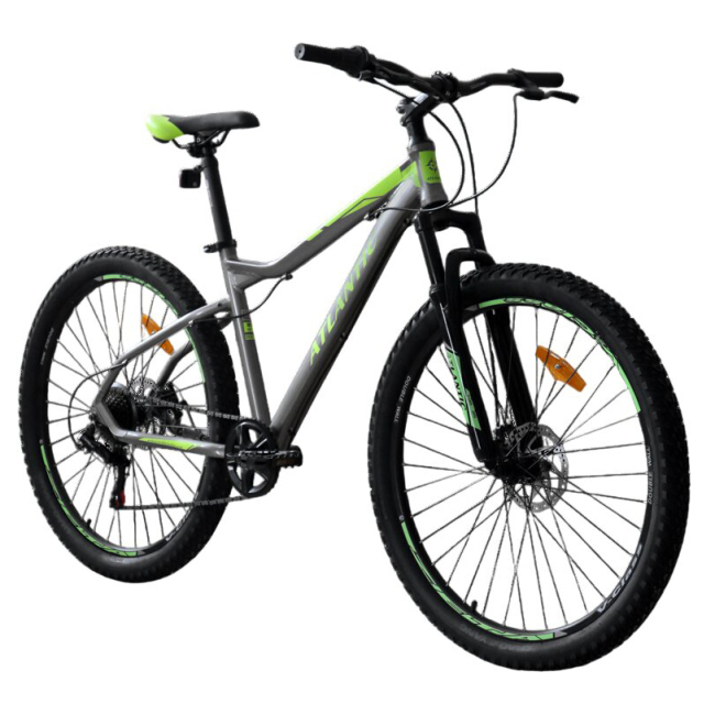 Велосипеды - Велосипед Atlantic Rubicon NX 27.5'' M/17'' Grey/Lime (5060948062459)#2