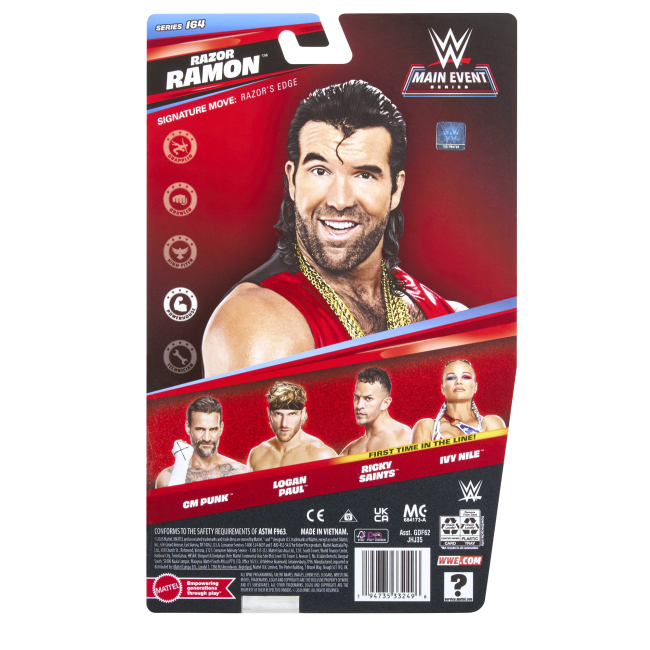 Фигурки персонажей - Игровая фигурка WWE Razor Ramon (GDF62/17)#6