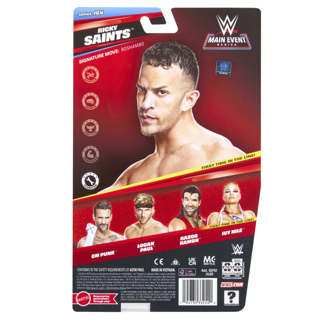 Фигурки персонажей - Игровая фигурка WWE Ricky Saints (GDF62/20)#6