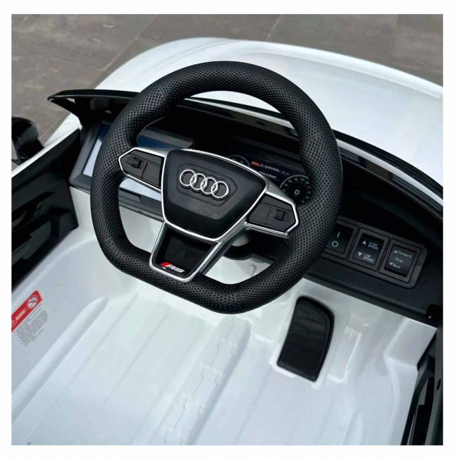 Електромобілі - Дитячий електромобіль Kidsauto Audi RS E-tron GT MP4 (QLS-6888 білий) (QLS-6888 (білий))#5