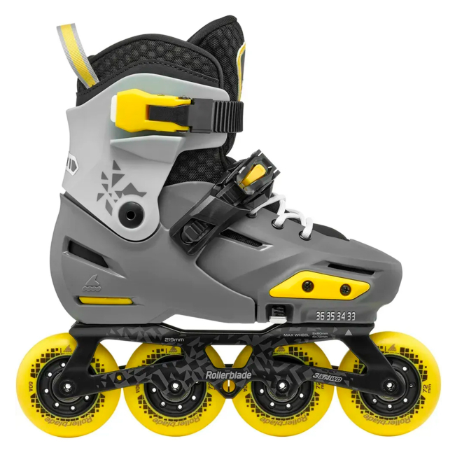 Ролики дитячі - Роликові ковзани Rollerblade Apex вугільно-жовті розмір 33-36 (8059791068531)#3