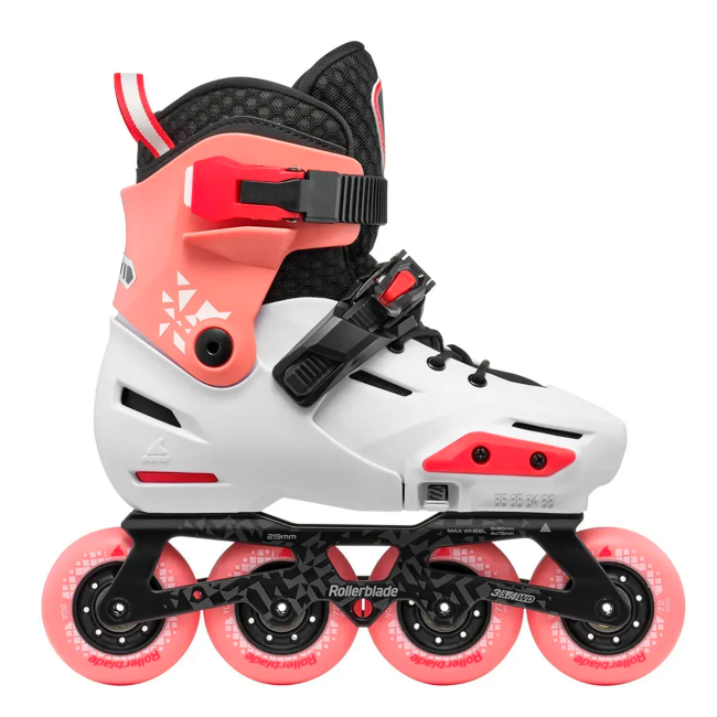 Ролики дитячі - Роликові ковзани Rollerblade Apex платиново-коралові розмір 33-36 (8059791068524)#3